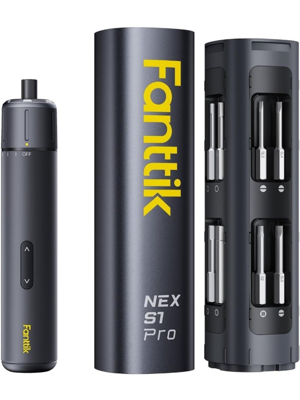 Powerful Electric Screwdriver, Rechargeable Cordless Tool with LED Light
